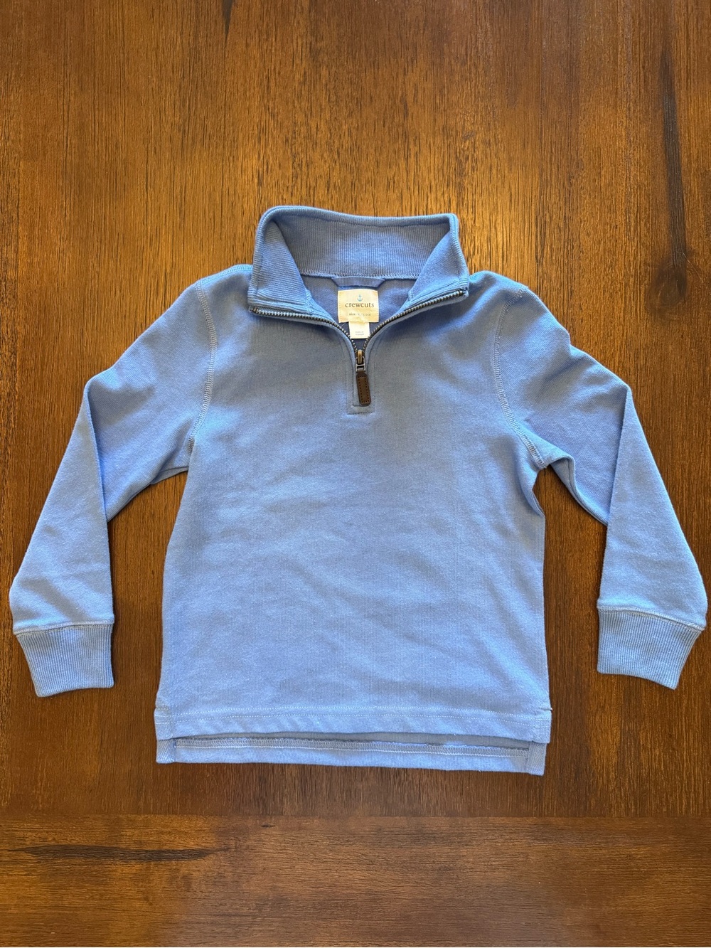 Crewcuts Boys XXS (2-3) 100% Cotton Quarter Zip Pullover - Blue